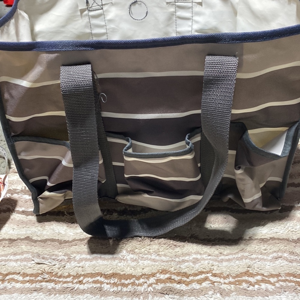 Geckobrands 8 Pocket Utility Tote Gray Beach Kids Multi-Use - Picture 7 of 12